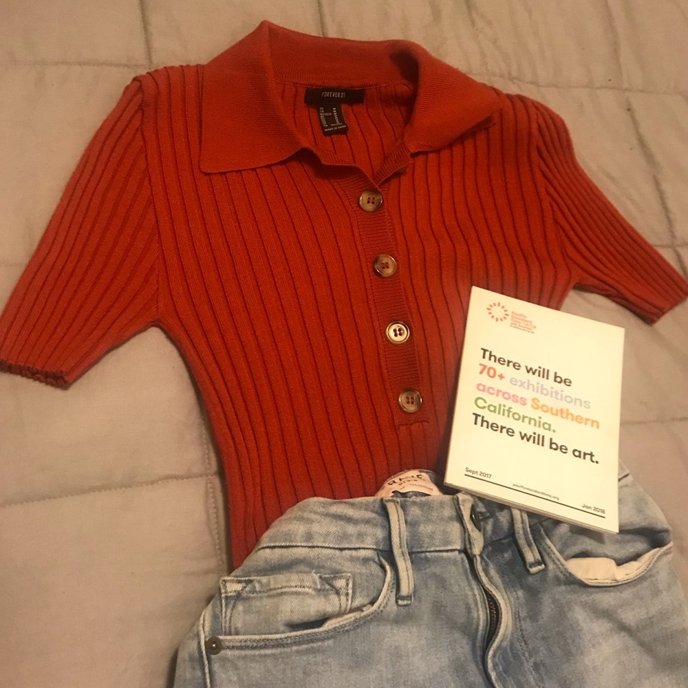 Forever 21 Rib Top New